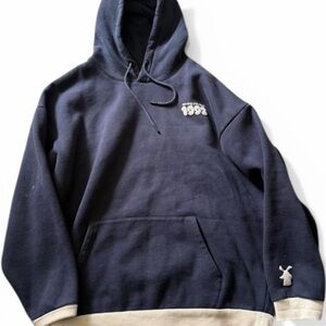 Dutch Bros XL Oversized Navy Hoodie “Dutch Days Ahead” White Ink DB 1992